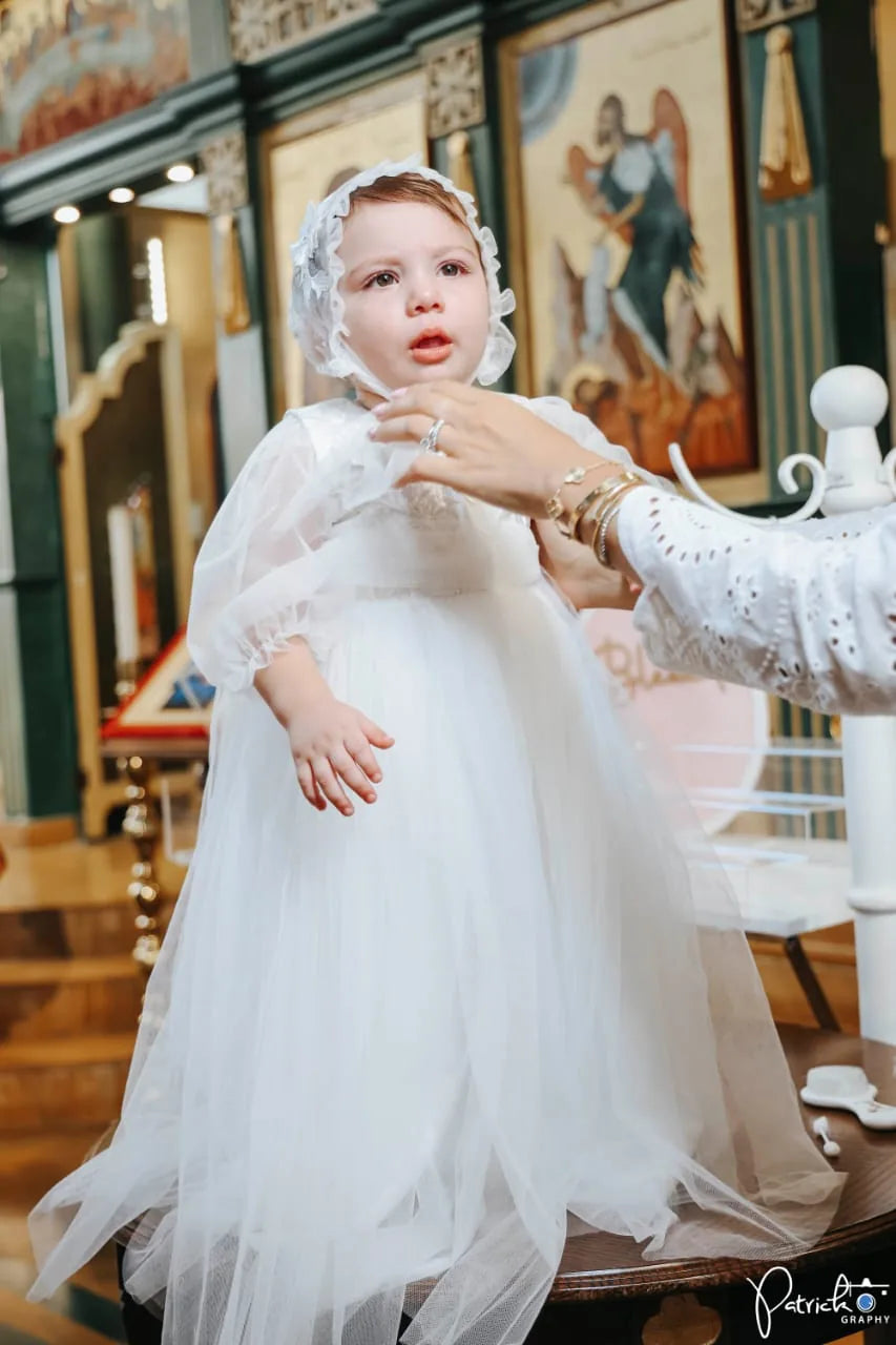 Joanne Christening Gown With Bonnet - 1047 LF