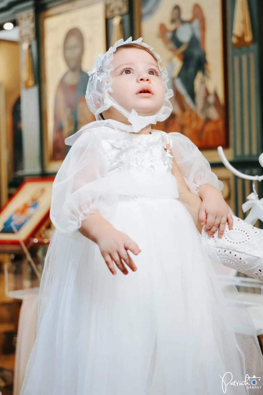 Joanne Christening Gown With Bonnet - 1047 LF