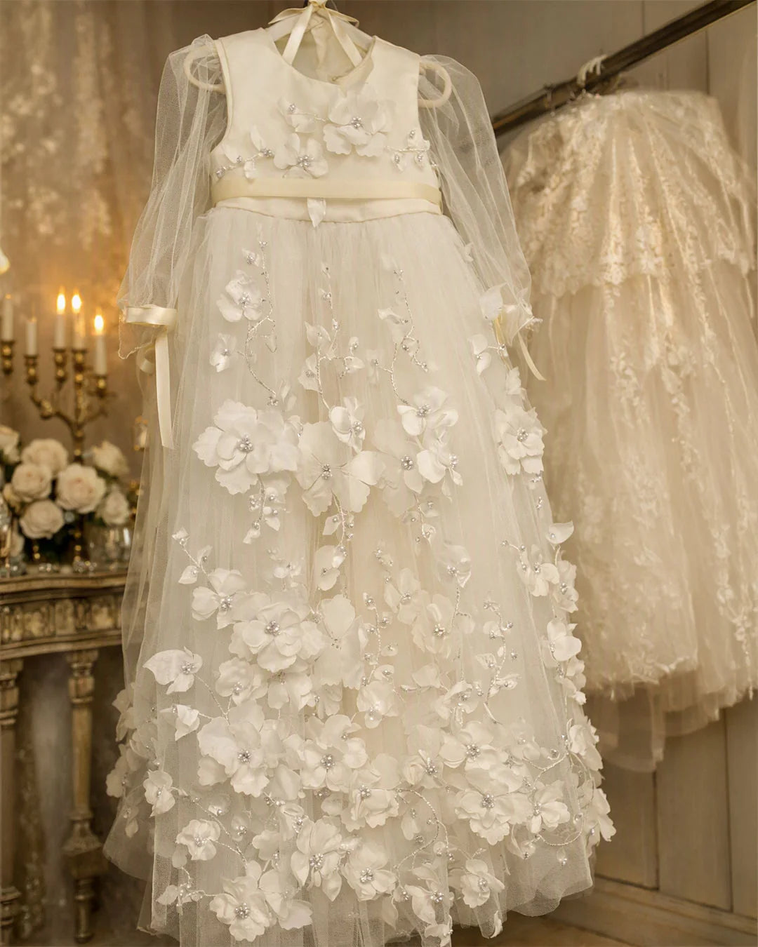 Ivy Christening Gown With Bonnet - 1048 LF