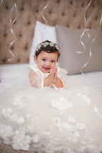 Ivy Christening Gown With Bonnet - 1048 LF