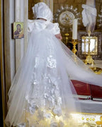 Christy Christening Gown With Bonnet - 1049 LF