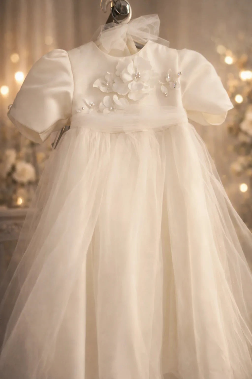 Christy Christening Gown With Bonnet - 1049 LF