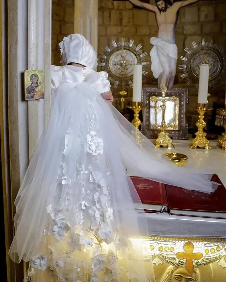 Christy Christening Gown With Bonnet - 1049 LF