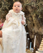 Lynn Christening Gown With Bonnet - 1053 LF