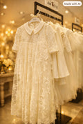 Lynn Christening Gown With Bonnet - 1053 LF