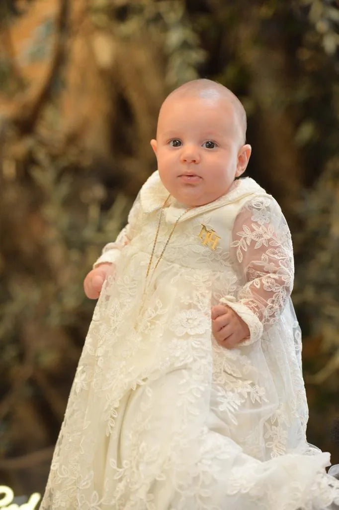 Lynn Christening Gown With Bonnet - 1053 LF