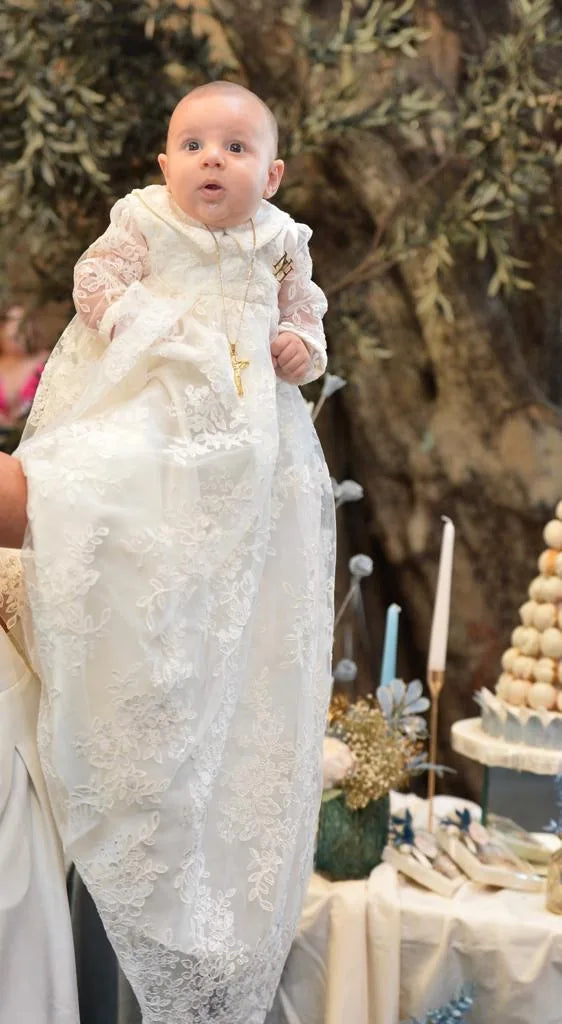 Lynn Christening Gown With Bonnet - 1053 LF
