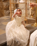 Joya Christening Gown With Bonnet - 1054 LF