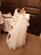 Elena Christening Gown With Bonnet - 1055 LF