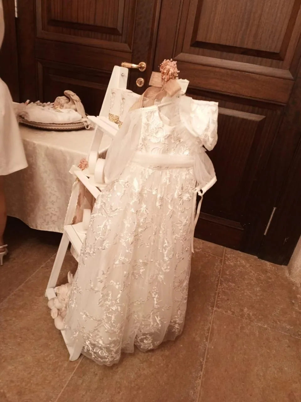 Elena Christening Gown With Bonnet - 1055 LF