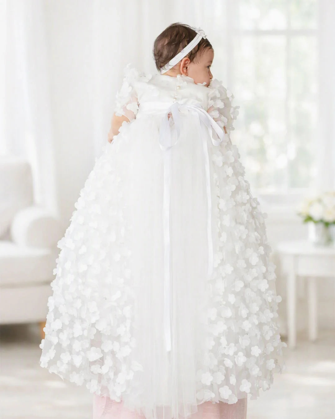 Alexia Christening Gown With Bonnet - 1056 LF