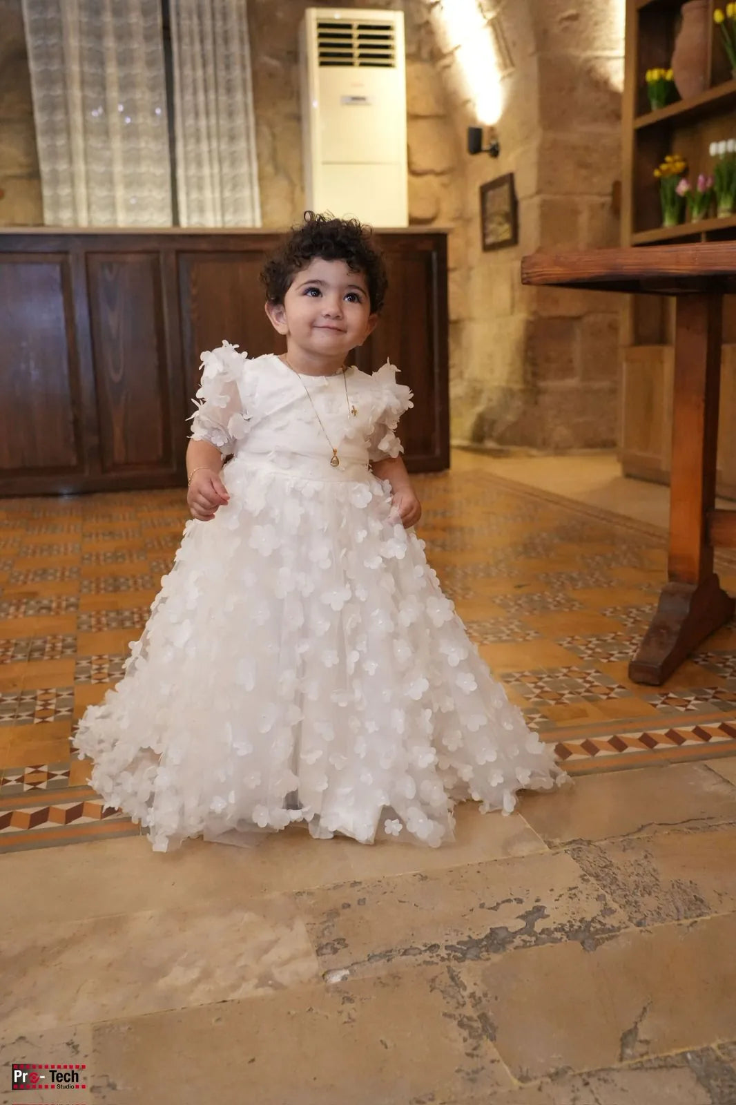 Alexia Christening Gown With Bonnet - 1056 LF