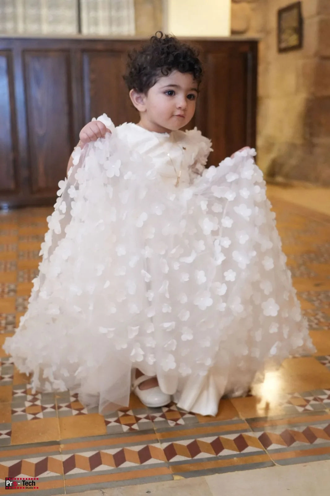 Alexia Christening Gown With Bonnet - 1056 LF