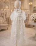 Carine Christening Gown With Bonnet - 1083 LF