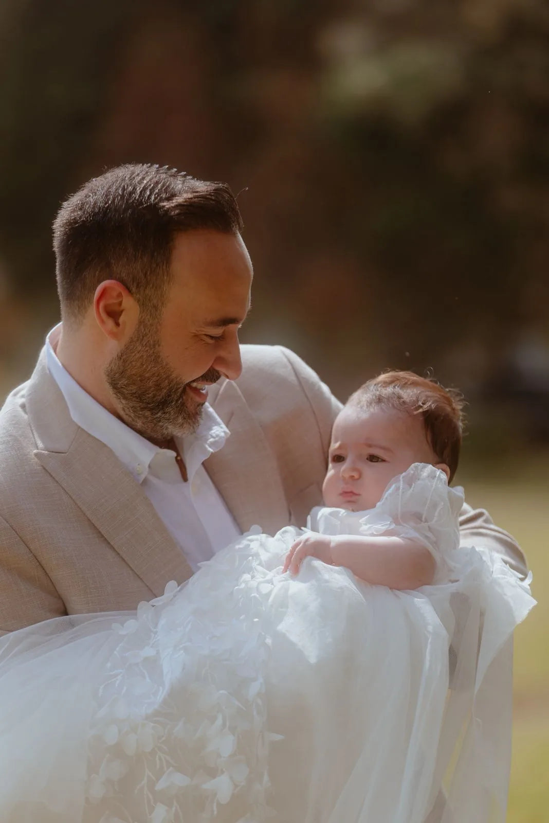 Nour Christening Gown With Bonnet - 1085 LF