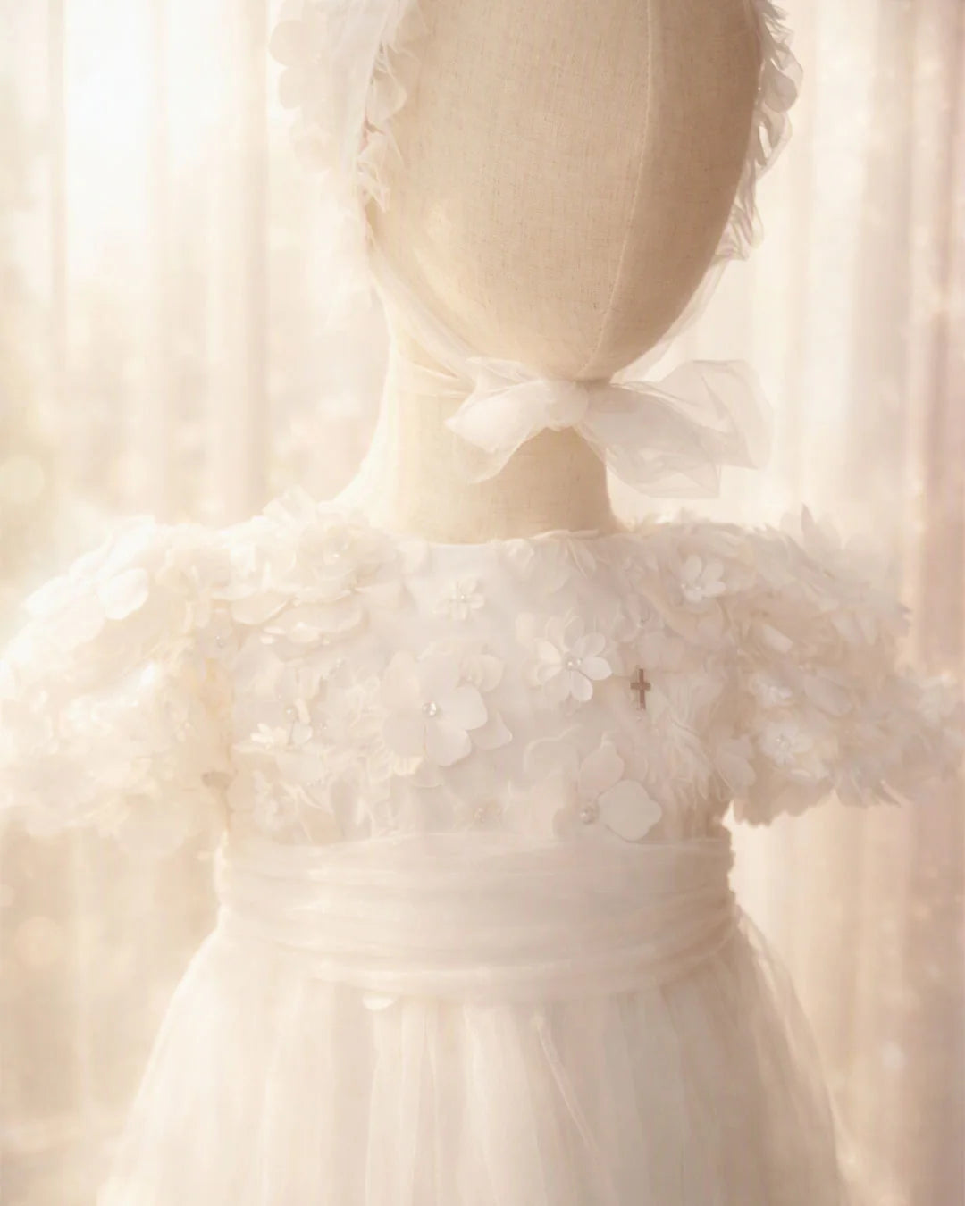 Rebecca Christening Gown With Bonnet - 1102 LF