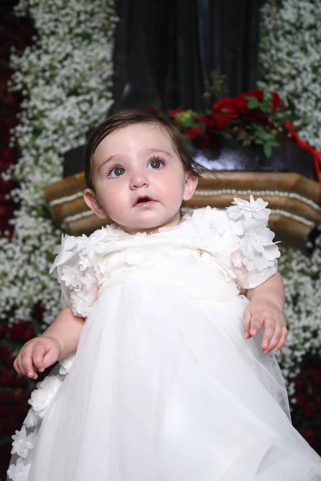 Rebecca Christening Gown With Bonnet - 1102 LF