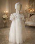 Rebecca Christening Gown With Bonnet - 1104 LF