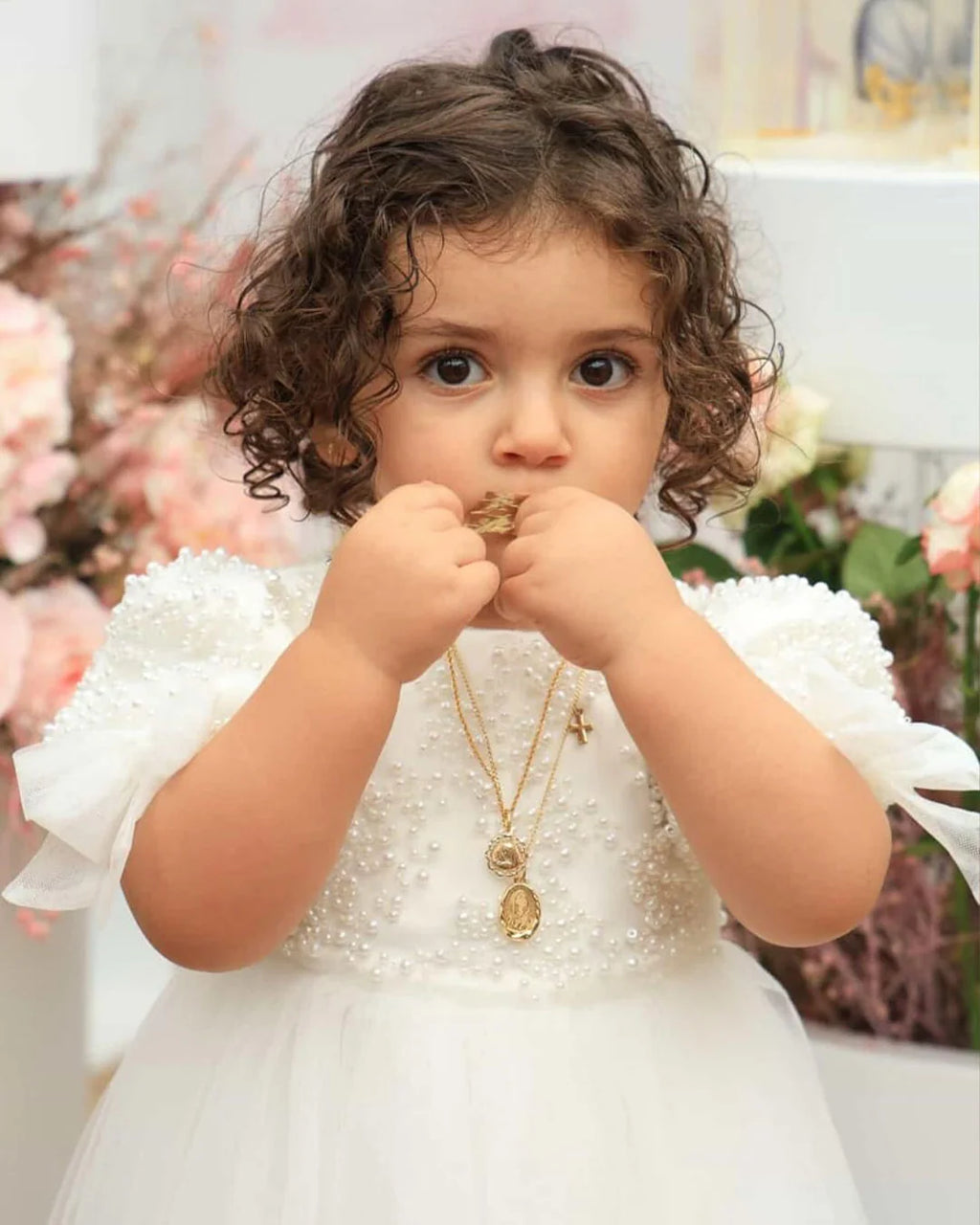 Rebecca Christening Gown With Bonnet - 1104 LF
