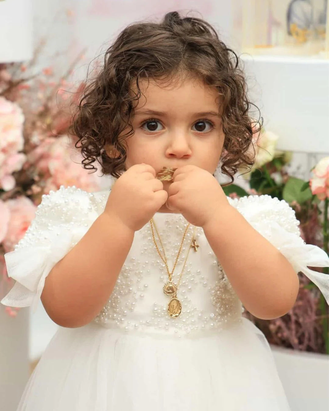Rebecca Christening Gown With Bonnet - 1104 LF