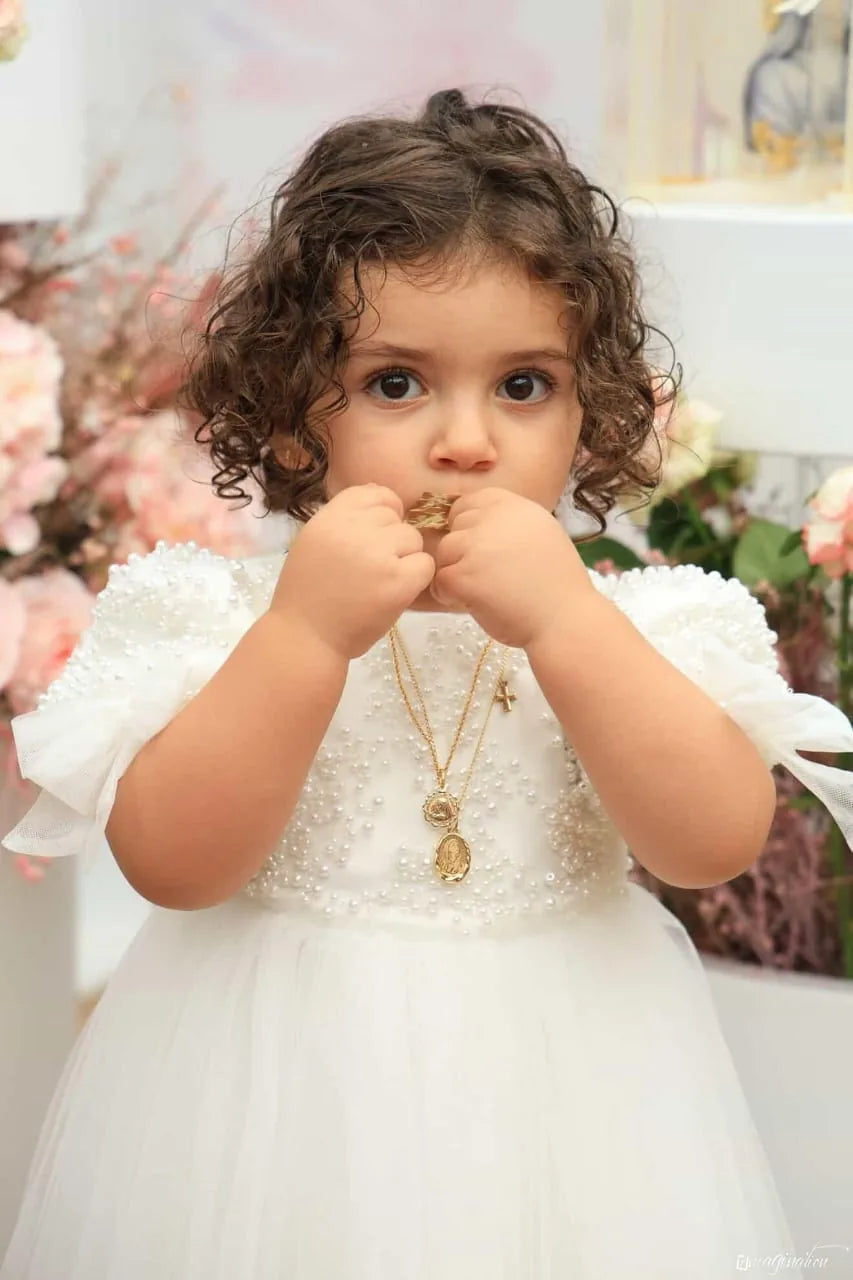 Rebecca Christening Gown With Bonnet - 1104 LF