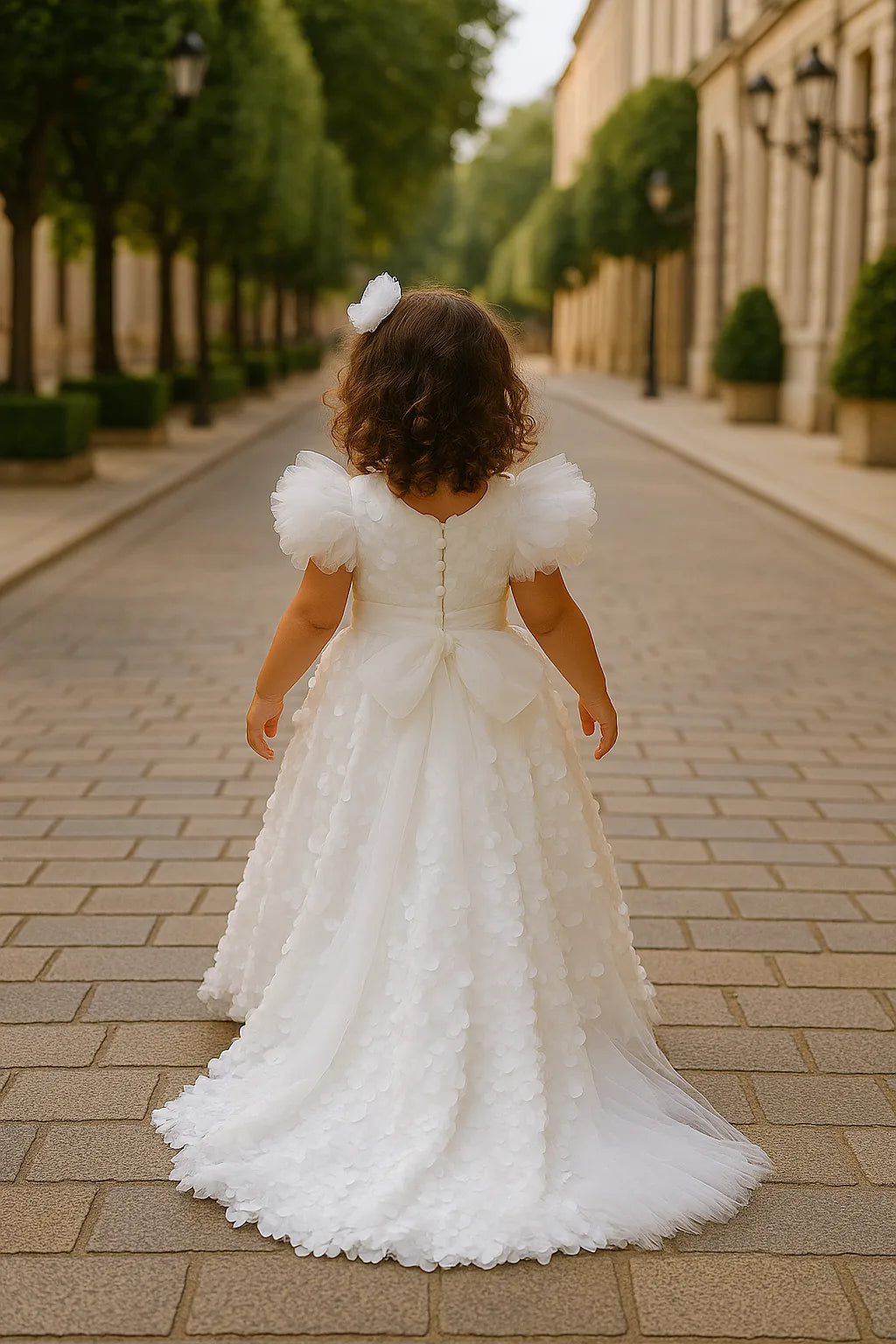 Lilia Christening Gown With Bonnet - 1107 LF