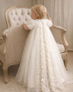 Sienna Christening Gown With Bonnet - 1108 LF