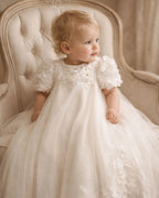 Sienna Christening Gown With Bonnet - 1108 LF