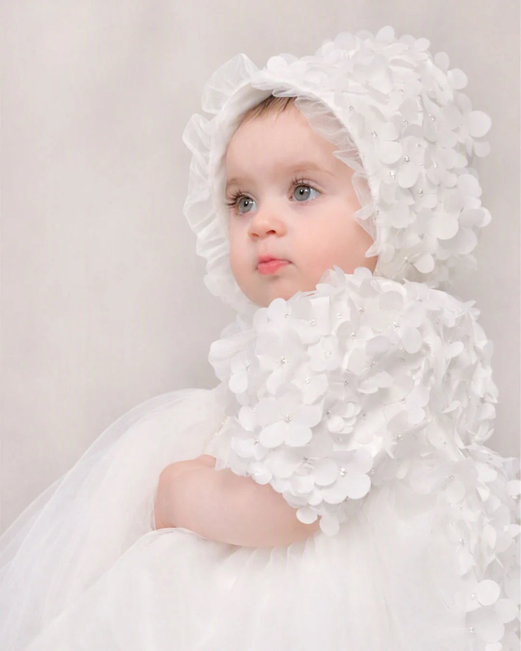 Sienna Christening Gown With Bonnet - 1108 LF