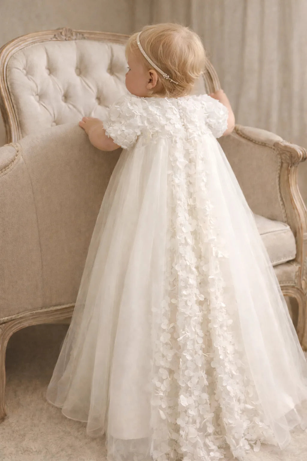 Sienna Christening Gown With Bonnet - 1108 LF