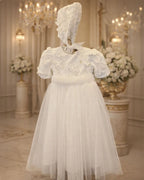 Diane Christening Gown With Bonnet - 1109 LF