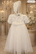 Diane Christening Gown With Bonnet - 1109 LF