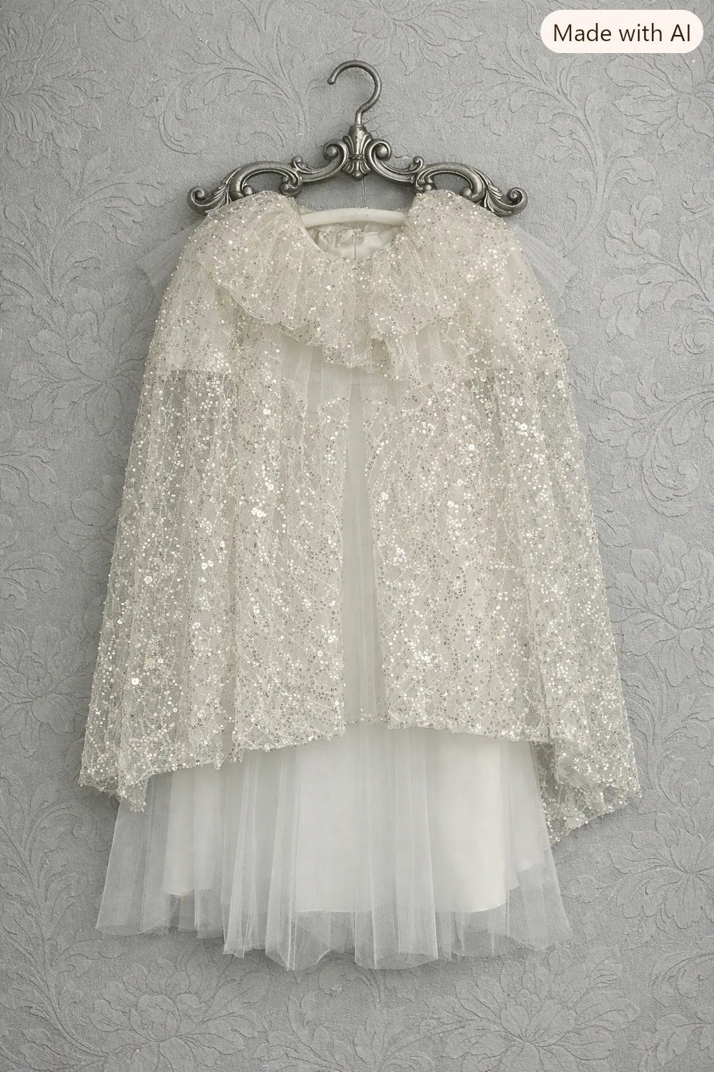 Alma Christening Gown With Bonnet - 1110 LF