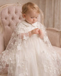 Rose Christening Gown With Bonnet - 1112 LF