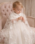 Rose Christening Gown With Bonnet - 1112 LF