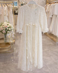 Celine Christening Gown With Bonnet - 1114 LF