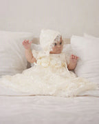 Elora Christening Gown With Bonnet - 1128 LF