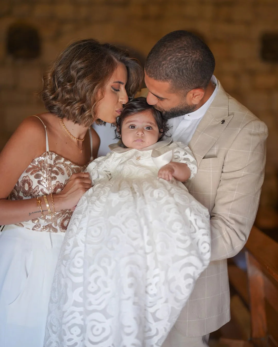 Kloe Christening Gown With Bonnet  - 1129 LF