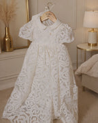 Kloe Christening Gown With Bonnet  - 1129 LF
