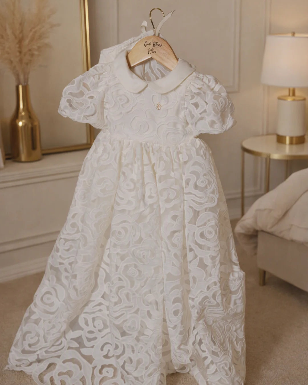 Kloe Christening Gown With Bonnet  - 1129 LF