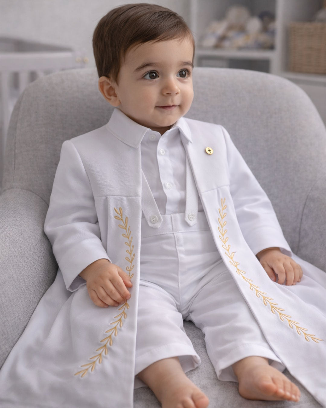 Jerome Christening Outfit Set - 1116-LF