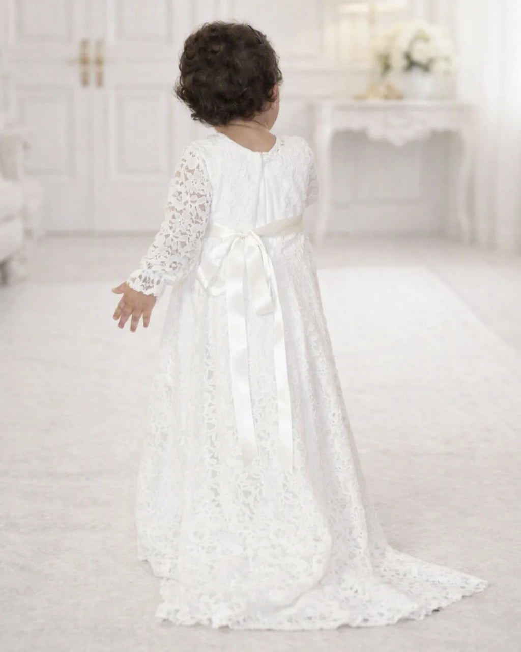 Lyana Christening Gown With Bonnet - 9413 LF