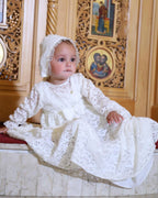 Lyana Christening Gown With Bonnet - 9413 LF