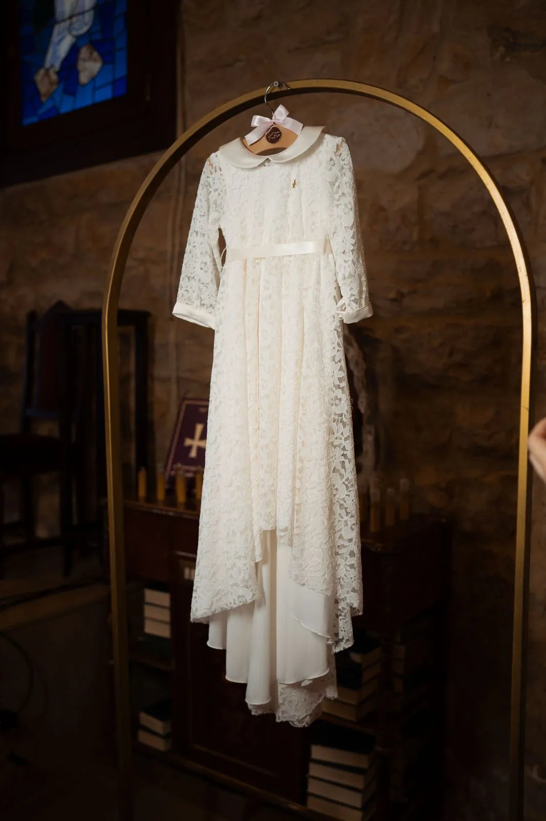 Anna Christening Gown With Bonnet - 9671 LF