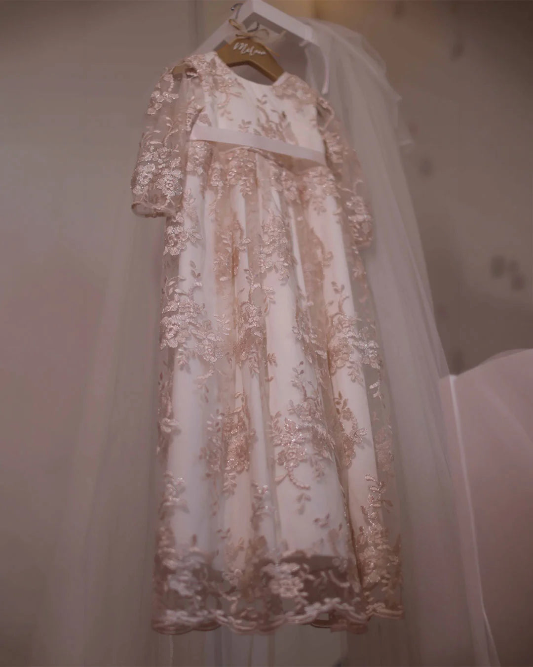 Angela Christening Gown With Bonnet - 9918 LF