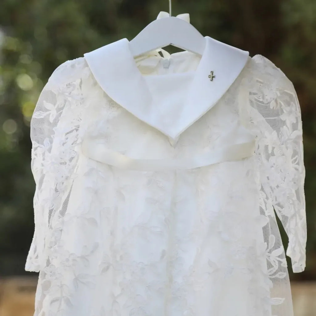 Andrea Christening Gown With Bonnet - 9943 LF