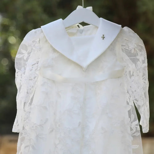 Andrea Christening Gown With Bonnet - 9943 LF