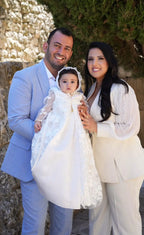 Andrea Christening Gown With Bonnet - 9943 LF