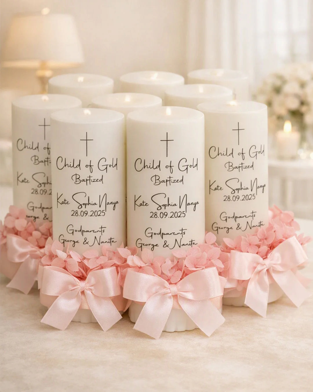Blooming Grace Candles with Flowers-10