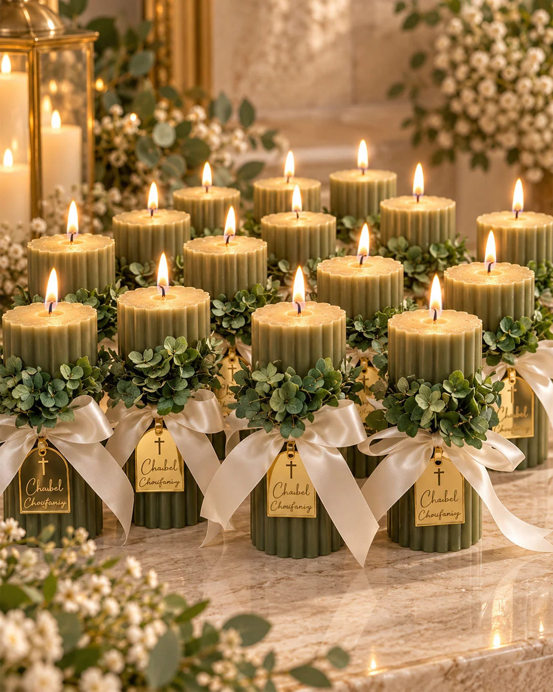 Blooming Grace Candles with Flowers-11